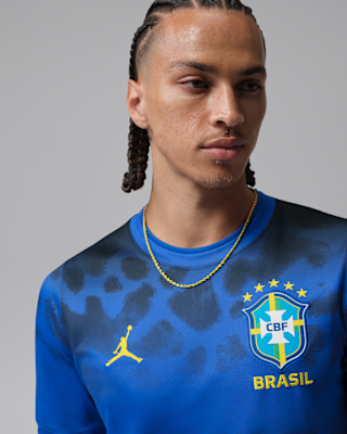 Brazil Academy Pro Men's Jordan Dri-FIT Soccer Short-Sleeve Pre